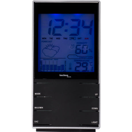 Technoline WS 9120 - Klassische Wetterstation mit blauer Hintergrundbeleuchtung