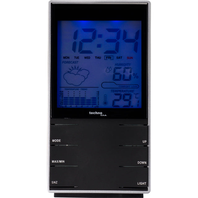 Technoline WS 9120 - Klassische Wetterstation mit blauer Hintergrundbeleuchtung
