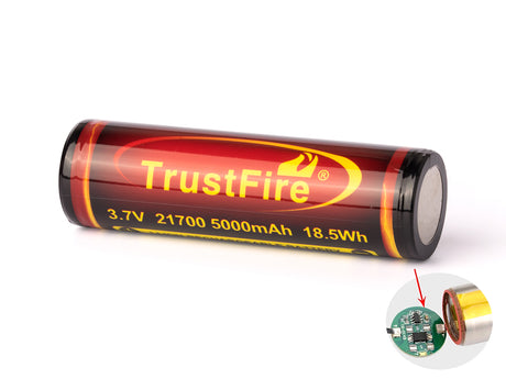 Trustfire 21700 5000mAh 3,6V - 3,7V PCB geschützter Li-Ionen-Akku