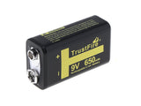 Trustfire 9V-Block 6LR61 6F22 650mAh BMS geschützt