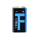 Trustfire 9V-Block 6LR61 6F22 500mAh BMS geschützt mit USB Ladefunktion