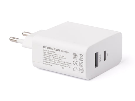 Enova USB-PD Netzteil 65W mit USB-C (65W) und USB-A (18W) Ausgang