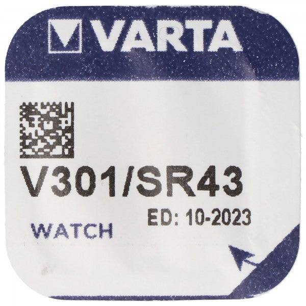Varta V301, SR43, SR43SW Knopfzelle für Uhren etc.