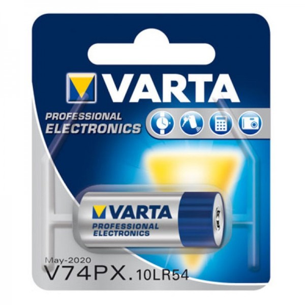 AccuCell 30x11,7x11,7mm Batterie passend für Varta V74PX Alkaline Batterie, 10LR54, 4074, MN154, 504, 220, KA