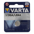 Varta V13GA, LR44, GPA76, 82, LR1154, 357A Knopfzelle