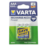 Varta Power Akku NiMH Akku AAA Micro 1,2V 1000mAh 4er Pack