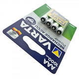 Varta Power Akku NiMH Akku AAA Micro 1,2V 1000mAh 4er Pack