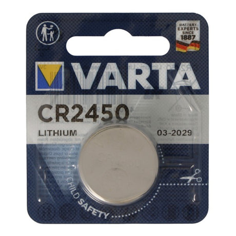 Varta Batterie passend für Osram Lightify Mini Switch Dimmschalter 1x Varta CR2450 Lithium Batterie IEC CR 2450