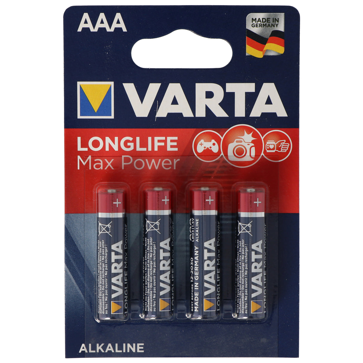 Varta Longlife Max Power 4703 Micro AAA 4er Pack