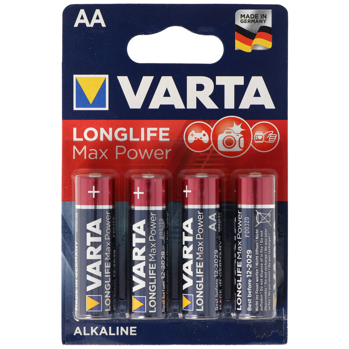 Varta Longlife Max Power 4706 Mignon AA 4er Pack