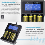Xtar VC4 18650 Li-Ion Akku und 4fach Li-Ion Schnell-Ladegerät
