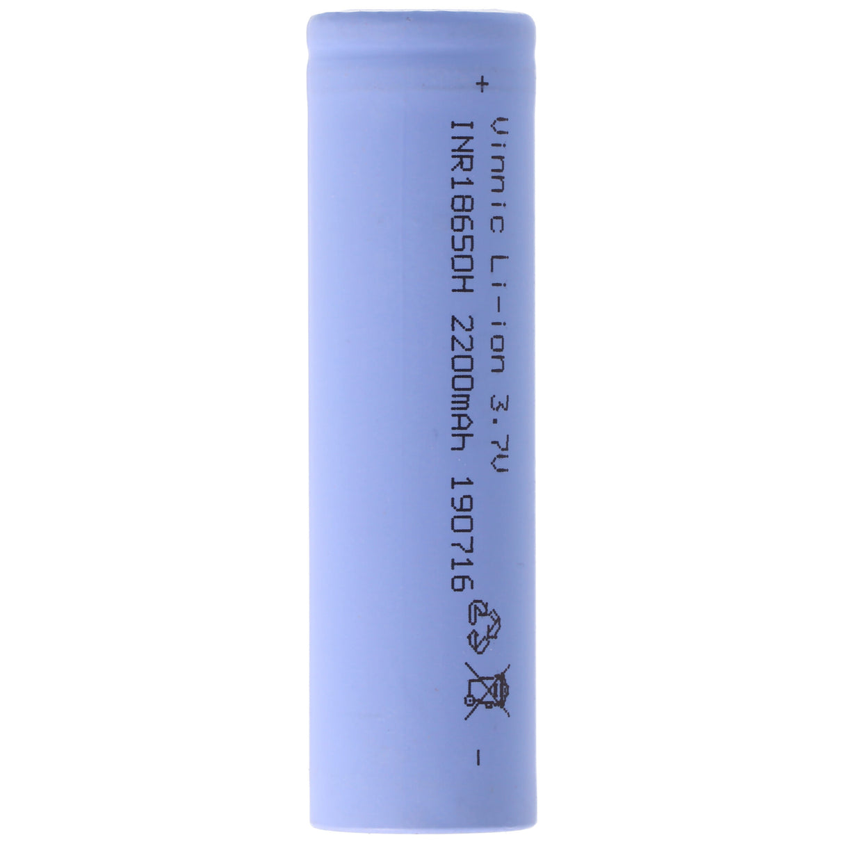 AccuCell INR18650H Vinnic 18650 Li-ion Akku 3,7 Volt 2200mAh ungeschützt, ohne Kopf 65,5x18,38mm