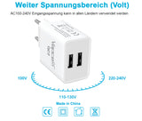 USB-Netzteil Vapcell QC2 5V - 2,1A mit 2 x USB-A Ausgang