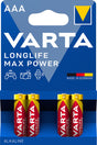Varta 4703 Longlife Max-Power Mikro-Batterie AAA - 4 Stück
