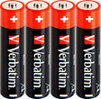 Verbatim Batterie Alkaline, Micro, AAA, LR03, 1.5V Premium, Shrinkwrap (4-Pack)