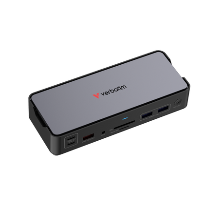 Verbatim Docking Station, USB-C Pro, CDS-15, 15-Port 4x USB 2.0/3.2-A, 2x USB 3.2-C, 2x HDMI 8K, DP, RJ45, Audio, SD, microSD, Retail