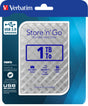 Verbatim Festplatte 1TB, USB 3.0, 6.35cm (2.5''), silber Store´n´Go, Gen 2, Software Nero Backup, Retail