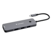 Verbatim Hub, Multiport, CMH-08, 3x USB 3.2-A, USB 3.2-C 2x HDMI 4K, SD, microSD, USB 3.1-C Kabel, Retail
