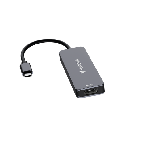 Verbatim Hub, USB-C Essentials, 4 Port HDMI, 2x USB-A, 1x USB-C PD, Retail-Blister