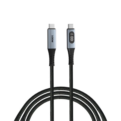 Verbatim Ladekabel, USB-C/USB-C, 1.2m, schwarz Sync&Charge, 100W, 480MBit/s, LED Anzeige, Retail