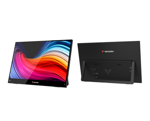 Verbatim Portable Monitor LIGHT, 14'' (35.56cm), LCD, Full HD USB C, HDMI, IPS, 16:9, Touchscreen, Retail