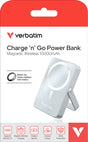 Verbatim Powerbank Charge’n’Go 10.000mAh – Deine Energiequelle für unterwegs, blau, magnetisch, Wireless, USB-C, QC-PD 3.0