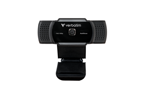 Verbatim Webcam AWC-01, Full HD 1080p, schwarz 2560x1440, 30 FPS, USB, Privacy Shutter, Retail
