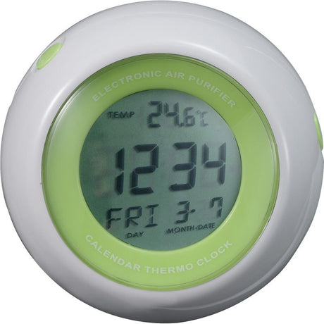 Technoline WQ 150 - Wellnesswecker mit 12/24h Zeitanzeige, Innentemperaturanzeige, intigriertem Luftreinigungssystem, Weckalarm und Hintergrundbeleuchtung