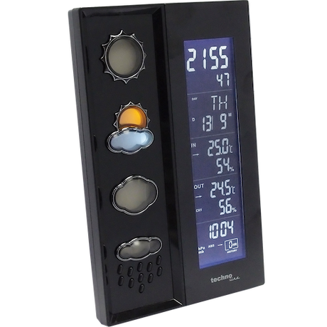Technoline WS 6650 - Moderne Wetterstation mit farbig leuchtenden Wettersymbolen
