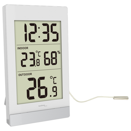 WS 7039 - Temperaturstation mit Kabelsonde, klassisch und zu gleich modern