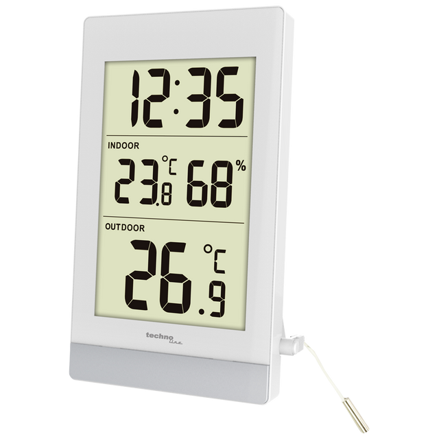 WS 7039 - Temperaturstation mit Kabelsonde, klassisch und zu gleich modern