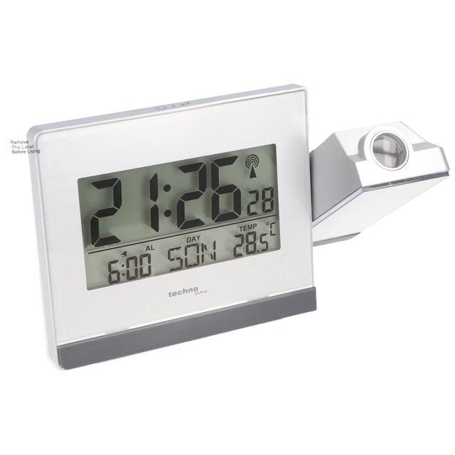 WT 538 moderner, eleganter Funk Projektionswecker mit Netzteil