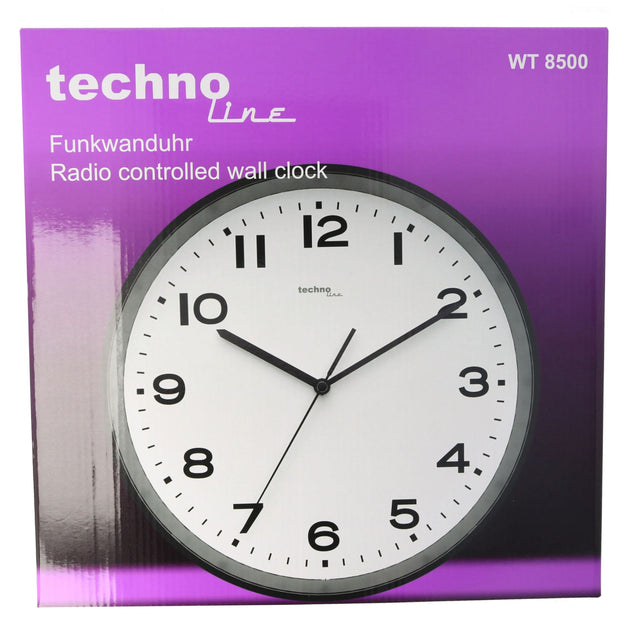 WT 8500 schwarz - Funkwanduhr