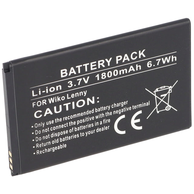 Wiko Lenny Akku Li-Ion als Ersatz-Akku von AccuCell mit 1800mAh, B1510013109