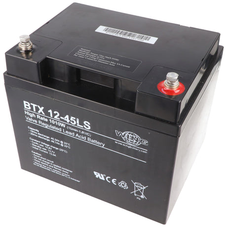 Wing BTX12-45LS 12V 47Ah high rate hochstromfähig Bleiakku AGM Blei Gel Akku
