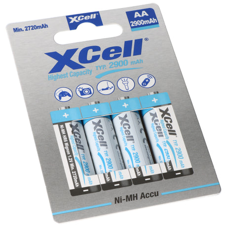 XCell NiMH Akku Mignon AA LR6 HR6 1.2V 2900mAh ( 4 St.)