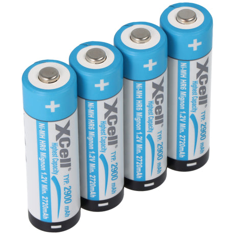 XCell NiMH Akku Mignon AA LR6 HR6 1.2V 2900mAh ( 4 St.)