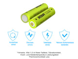 Xtar AAA 1,5V 1200mWh (ca. 750mAh) (Micro, LR03) Li-Ionen-Akku (Wiederaufladbar) mit *Indikator