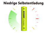 Xtar AAA 1,5V 1200mWh (ca. 750mAh) (Micro, LR03) Li-Ionen-Akku (Wiederaufladbar) mit *Indikator
