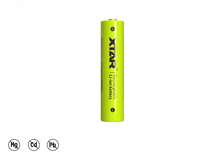 Xtar AAA 1,5V 1200mWh (ca. 750mAh) (Micro, LR03) Li-Ionen-Akku (Wiederaufladbar) mit *Indikator