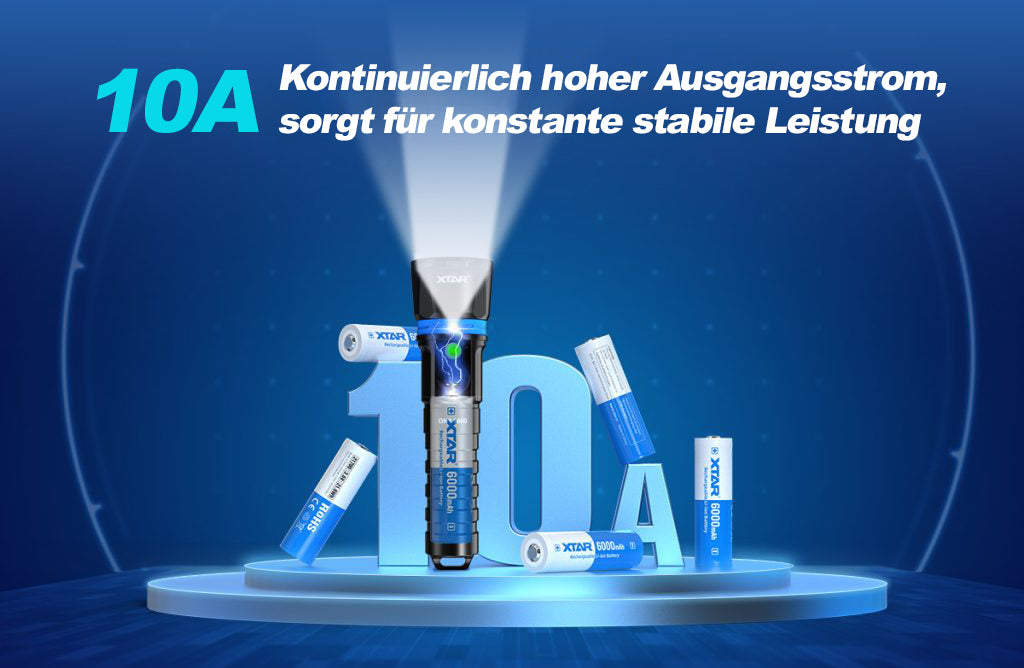 XTAR 21700 6000mAh 3,7V Li-Ion-Akku elektronisch geschützt