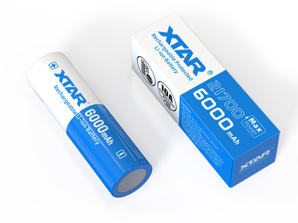 XTAR 21700 6000mAh 3,7V Li-Ion-Akku elektronisch geschützt
