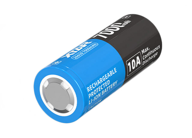 26650 Li-Ion Akku 7000mAh, 3,6 / 3,7 V, 69,3x26,5mm, PCB geschützt, 10 A