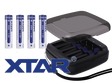 Xtar BC4 – Ladegerät + 4x AAA (Micro) LR03 1,5V Li-Ion Akkus