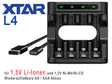 Xtar L4 – Ladegerät, incl. AA (Mignon) LR6 1,5V Li-Ion Akkus mit Akku-