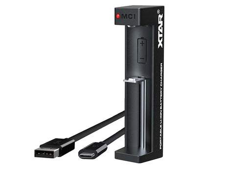 Xtar MC1 - Ladegerät für Li-Ion-Akkus 3,6V/3,7V inkl. USB-Kabel