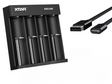Xtar MC4S – kompaktes 4-Schacht Ladegerät für Li-Ion und Ni/MH Akkus