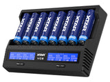 Xtar VC8 - Ladegerät für Li-Ion 3,6V - 3,7V und NIMH 1,2V Akkus
