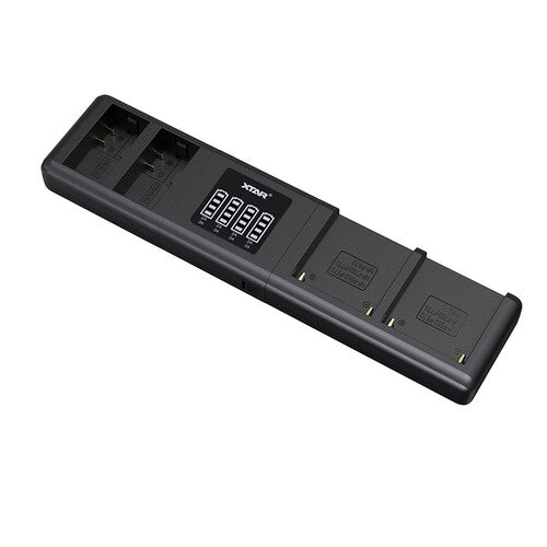 Xtar SN4 Ladegerät für Kamera Akkus + NP-F550-F970 SONY Ladeschale