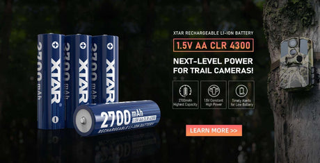 XTAR 1,5V AA CLR 4300 Li-Ion Akku – 4er-Set | 2700 mAh Konstante Spannung & Akkuwechselanzeige